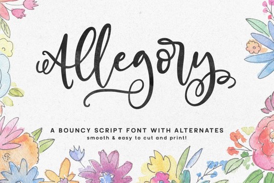 Allegory Script Font for blogs and websites