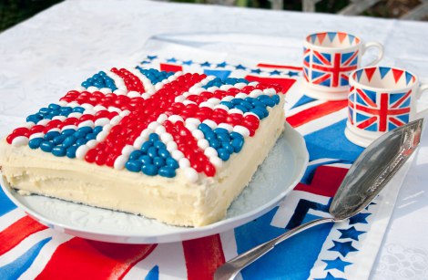 Royal Wedding Crafts - Union Jack Jelly Bean Cake