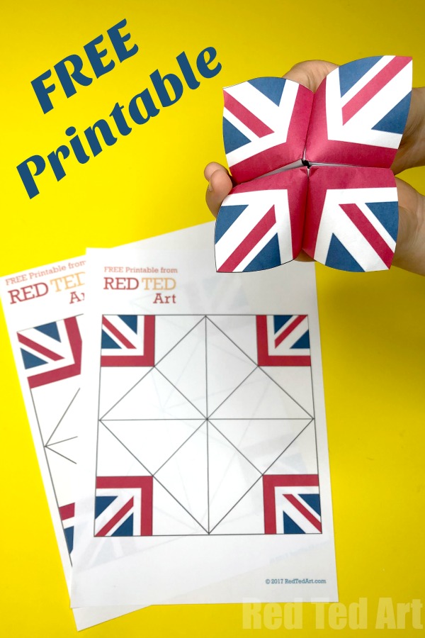 Royal Wedding Crafts - Fortune Teller / Cookie Catcher Printable