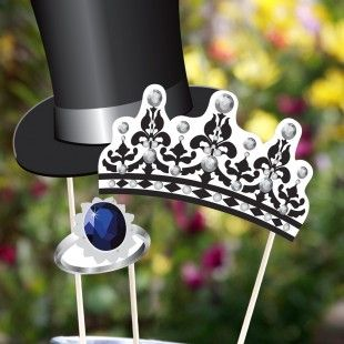 Royal Wedding Crafts - Photo Booth Props Printables