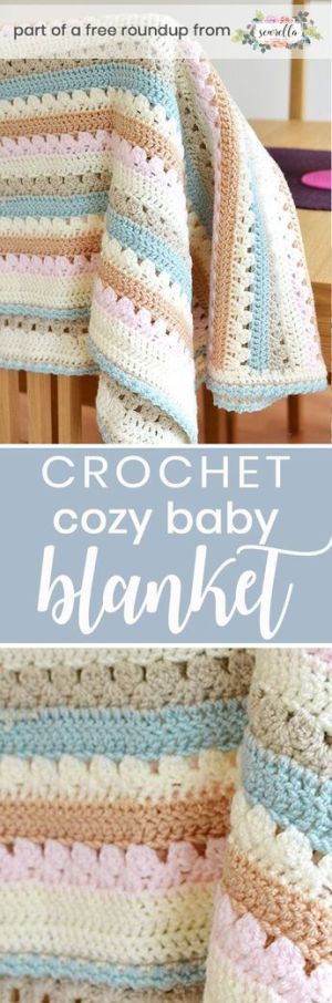 Gender Neutral Baby Blanket - List of free crochet blanket patterns - www.feedourlife.blog