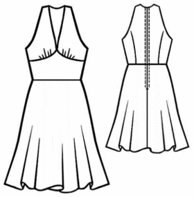 FREE PATTERN - Cocktail Dress - by Modern Sewing Patterns and brought to you by www.feedourlife.blog