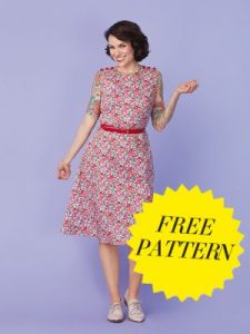 FREE PATTERN - Gretchen Gertie Hirsch Floral Dress - by Love Sewing Mag and brought to you by www.feedourlife.blog