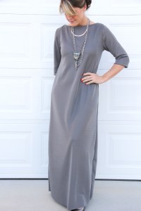 FREE PATTERN - Easy maxi dress by Sewing Rabbit and brought to you by www.feedourlife.blog