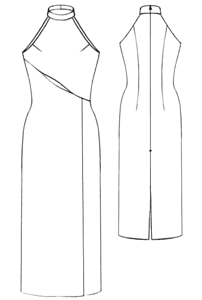 FREE PATTERN - Dress with Decorative Slit - by Modern Sewing Patterns and brought to you by www.feedourlife.blog