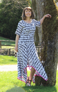 FREE PATTERN - Handkerchief Maxi - by Sew Different and brought to you by www.feedourlife.blog