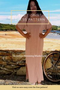 FREE PATTERN - T-Shirt Dress Pattern - by So Sew Easy and brought to you by www.feedourlife.blog