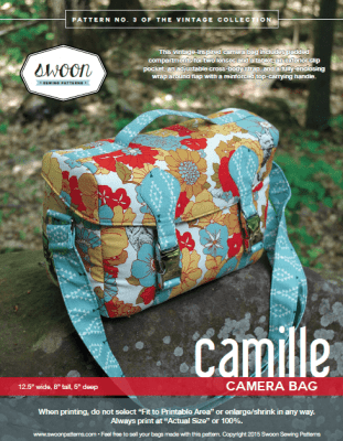 Camille Camera Bag sewing pattern