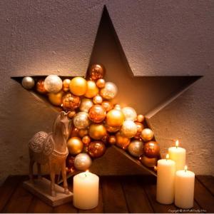 bauble light filled star ornament www.feedourlife.blog