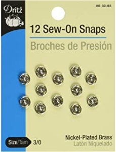 Dritz sew on snaps size 3