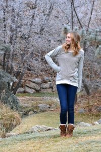 lace overlay sweatshirt refashion tutorial