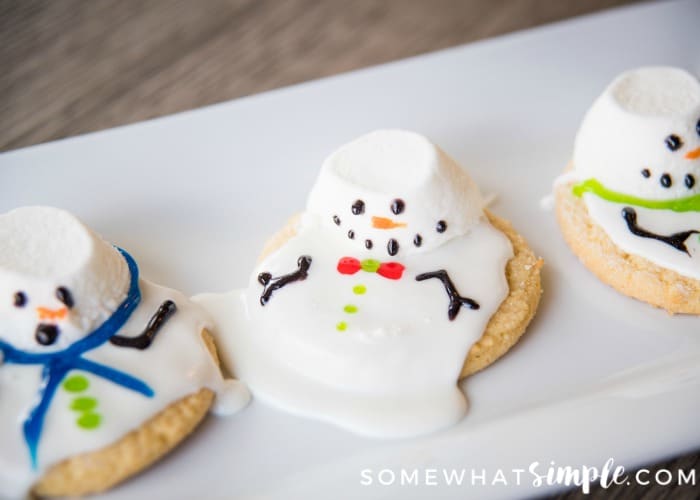 Melted Snowman Cookies
