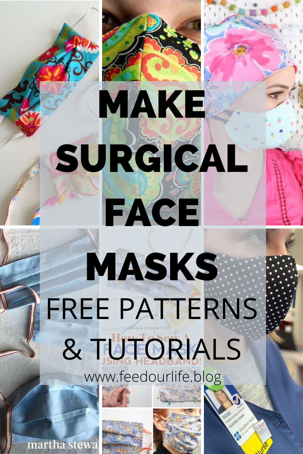 FREE DIY Face Mask Sewing Patterns – Feed Our Life