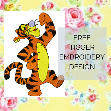 FREE TIGGER EMBROIDERY DESIGN