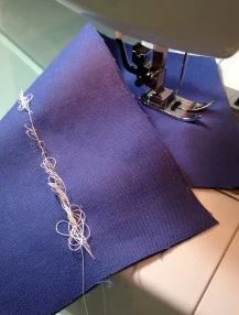 An example of bunching up