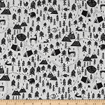 Dear stella harvest moon woodland scenic fabric by the yard