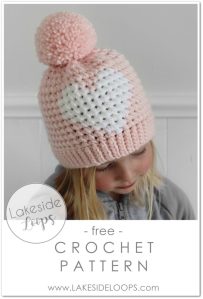 hunter crochet heart hat pattern