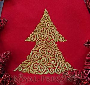 Christmas Tree free embroidery design 