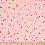 Lecien antique flower pastel floral dot primrose fabric by the yard