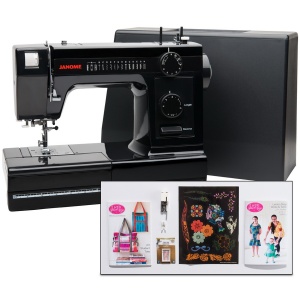 Janome HD 1000 Black Edition Sewing Machine with free bonus accessories