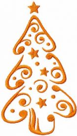 Christmas Tree free embroidery design 