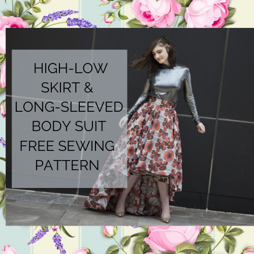 FREE: The Iris Ensemble – High low skirt and body suit