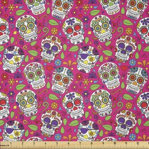 Ambesonne All Saints Day Fabric by the Yard, (Amazon paid link)