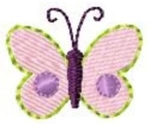 Butterfly machine embroidery design