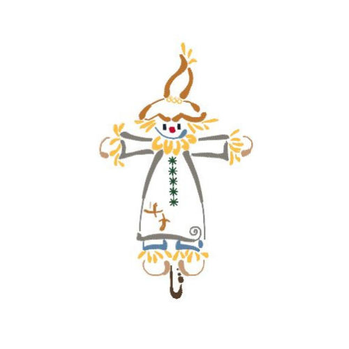 FREE: Scarecrow Outline Machine Embroidery Design