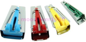 Bias Tape Maker set 6mm, 12mm, 18mm, 25mm - Available from Amazon (paid link)