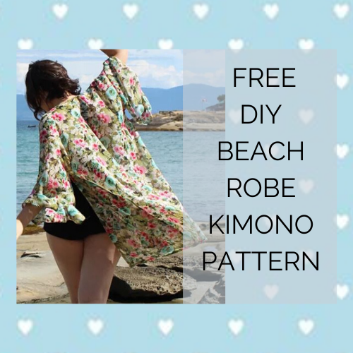 FREE DIY Beach Robe Kimono Sewing Pattern