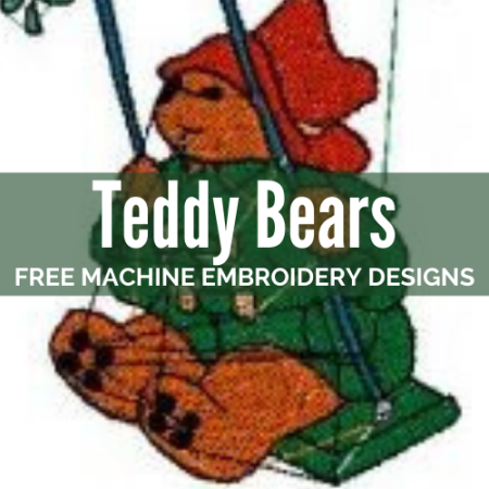 Free Teddy Bear machine embroidery designs