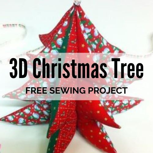 FREE: 3D Christmas Tree Sewing Project