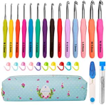 14 sizes crochet hooks with case
