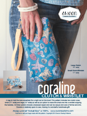 Caroline Clutch sewing pattern