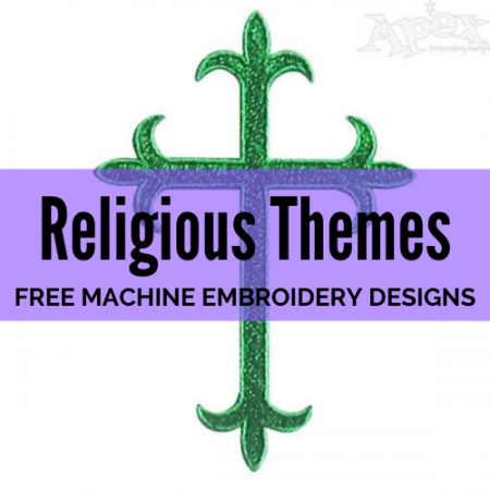 Free Religious themes machine embroidery designs