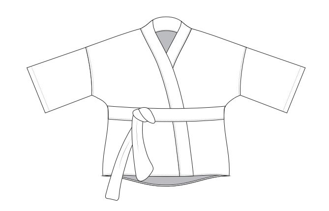 Diagram of Robe Jacket Pattern