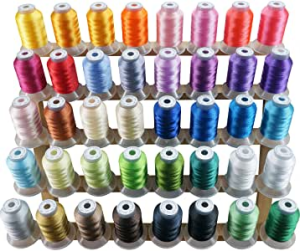 New brothread 40 brother colors polyester embroidery machine thread kit