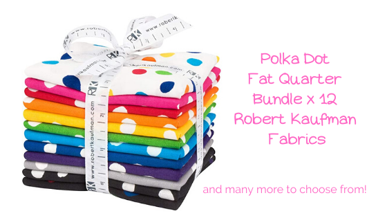 polka dot fat quarter bundle x 12