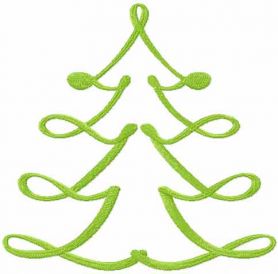 Christmas Tree free embroidery design 