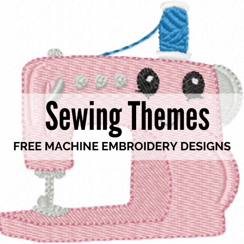 FREE: Sewing Themed Machine Embroidery Designs