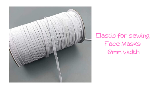 elastic for sewing face masks 6mm width