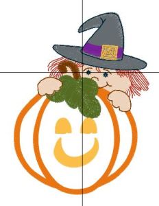Free Pumpkin machine embroider design for instant download