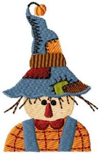 Free Scarecrow machine embroidery design from Oma's Place
