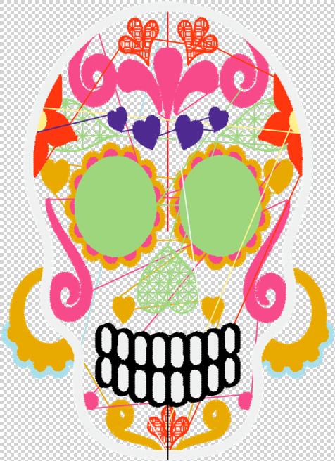 FREE Halloween Sugar Skull Machine Embroidery Design