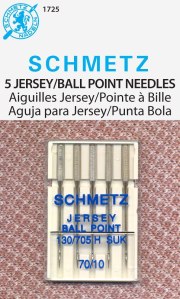 Jersey Ball Point sewing machine needles (Amazon paid link)