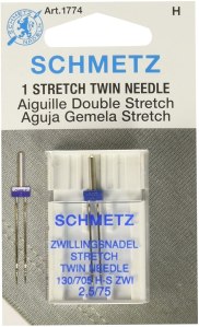 Twin Stretch machine needles (Amazon paid link)