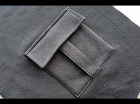 pocket with pleat and flap