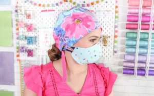 how to sew a bias tape surgical mask with flexible nose