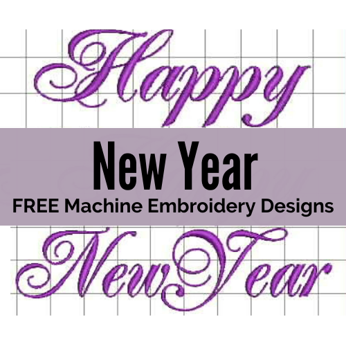 FREE: New Years Celebrations Machine Embroidery Designs